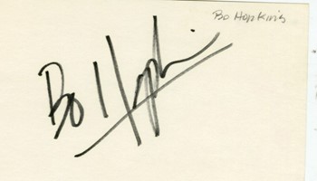 Bo Hopkins autograph