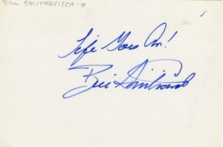 Bill Smitrovich autograph