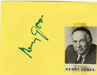 Henry Jones autograph