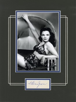 Gloria Jean autograph