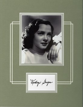 Kathryn Grayson autograph