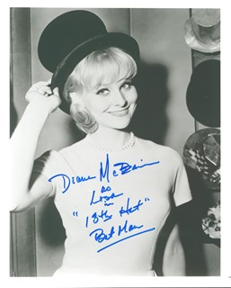 Diane McBain autograph