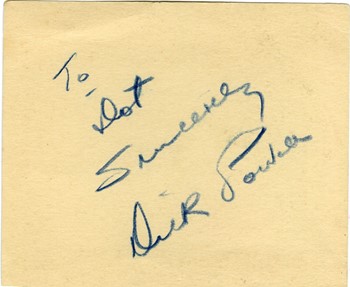 Dick Powell autograph