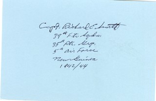 Richard E. Smith autograph