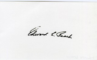 Edward Beach autograph