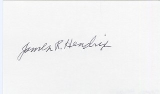 James Hendrix autograph