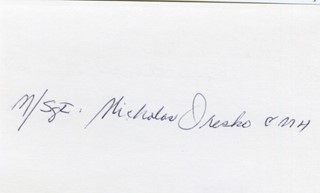 Nicholas Oresko autograph