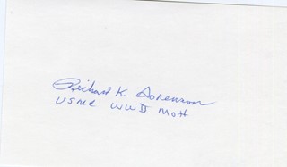 Richard Sorenson autograph