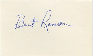 Bert Remsen autograph