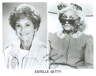 Estelle Getty autograph