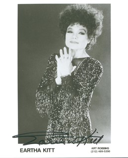 Eartha Kitt autograph