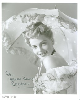 Elyse Knox autograph