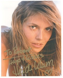 Heidi Klum autograph