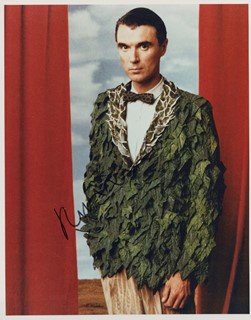 David Byrne autograph