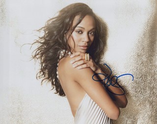 Zoe Saldana autograph