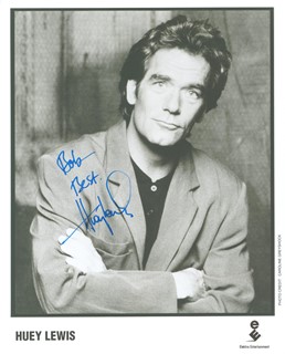 Huey Lewis autograph