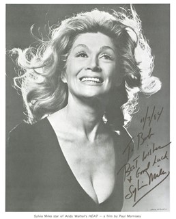 Sylvia Miles autograph