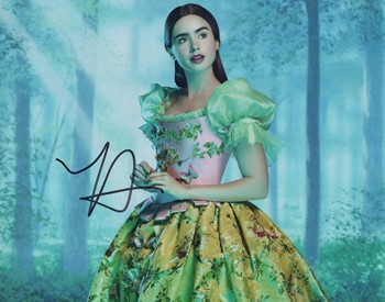 Lily Collins autograph