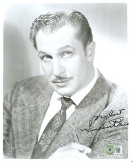 Vincent Price autograph