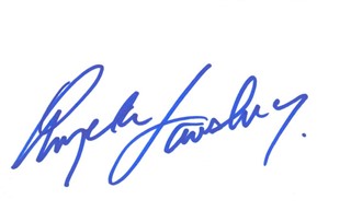 Angela Lansbury autograph