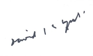 David Lynch autograph