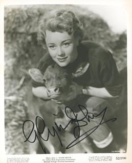 Glynis Johns autograph