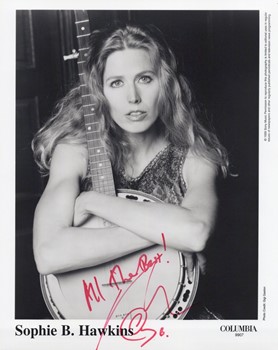 Sophie B. Hawkins autograph