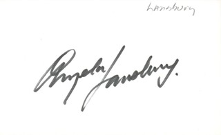 Angela Lansbury autograph