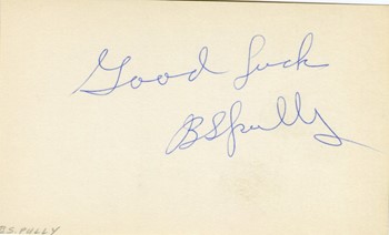 B.S. Pully autograph