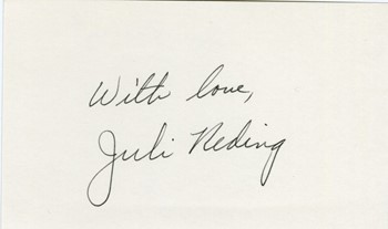 Juli Reding autograph