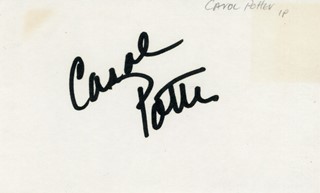 Carol Potter autograph