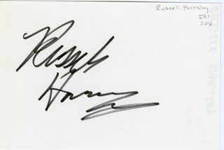 Russell Hornsby autograph