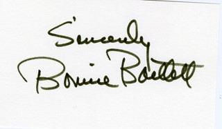 Bonnie Bartlett autograph