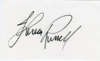 Theresa Russell autograph