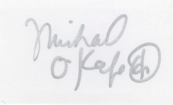 Michael O'Keefe autograph