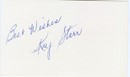 Kay Starr autograph