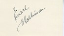 Earl Holliman autograph