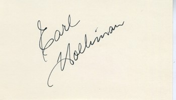 Earl Holliman autograph