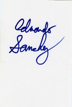 Eduardo Sanchez autograph