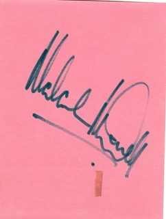 Malcolm McDowell autograph