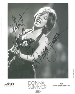 Donna Summer autograph