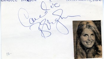 Candice Bergen autograph