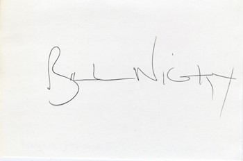 Bill Nighy autograph