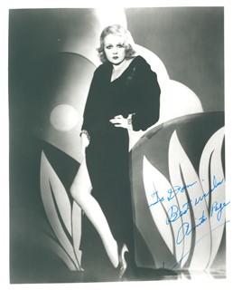 Anita Page autograph