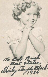 Shirley Temple-Black autograph