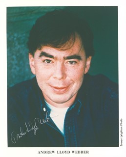 Andrew Lloyd Webber autograph