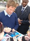 Aaron Eckhart signing proof