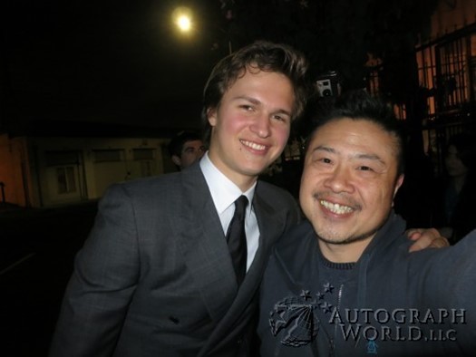 Ansel Elgort autograph