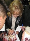 Barbara Eden signing proof