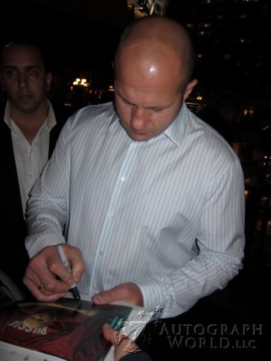 Fedor Emelianenko autograph